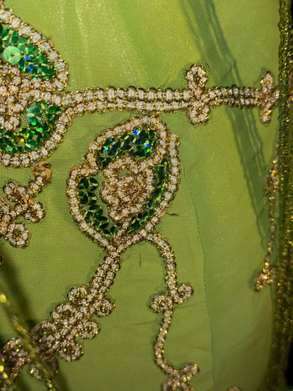 Modest Prom Dresses Mermaid One Shoulder Green With Beading Long Evening Formal Outfits RB3355