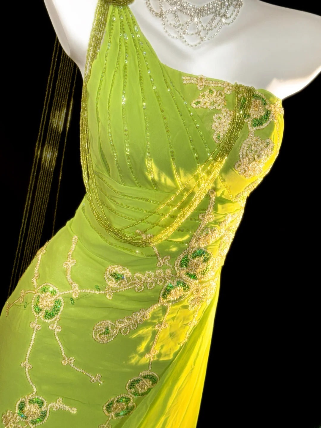 Modest Prom Dresses Mermaid One Shoulder Green With Beading Long Evening Formal Outfits RB3355