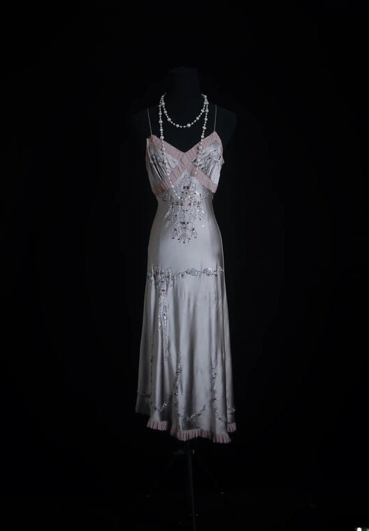 Vintage Prom Dresses 90s Formal Mermaid Spaghetti Strap Silver Gray Mid Length Party Gowns Prom Dresses AS015