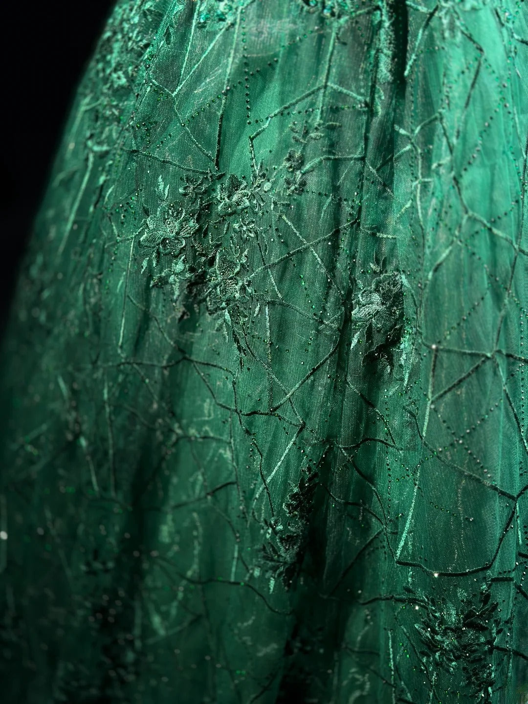 Sophisticated Prom Dresses Ball Gown Scoop Dark Green Tulle With Beading Long Sweet 15 16 Dress Formal Outfits RB5826