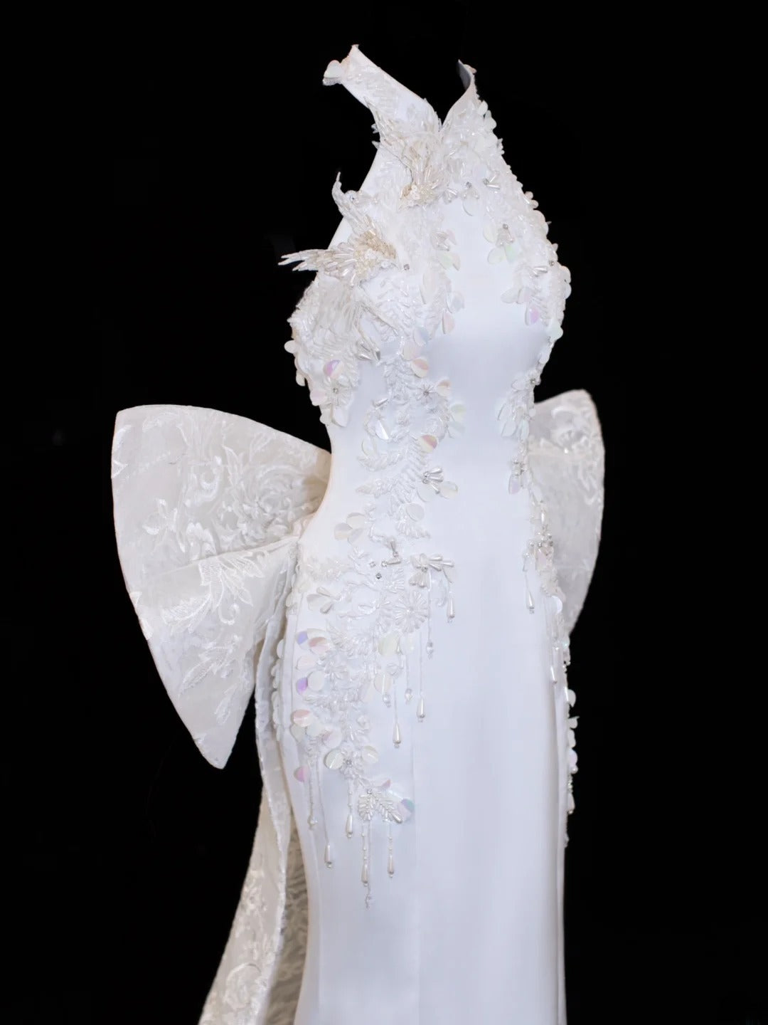 Princess Wedding Gowns Dresses Elegant Modest for Bride Mermaid High Neck White Petite/Plus Size Bridal Gowns For Women SA021