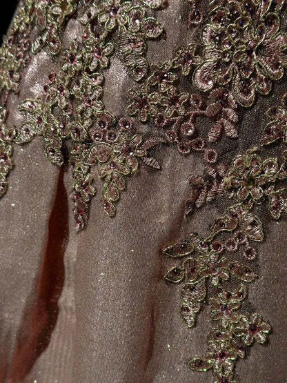 Classy Prom Dresses A Line V Neck Pink Sequin With Appliqued Evening Dress Formal Outfits RB5832