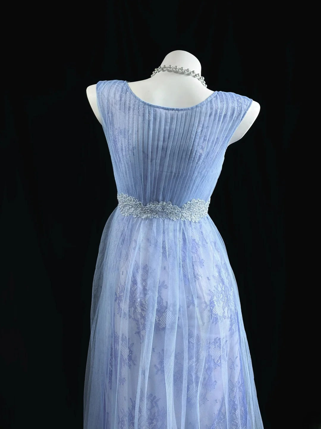 Modest Prom Dresses A Line Scoop Lavender Tulle With Lace Evening Dress Formal Outfits RB5833
