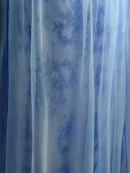 Modest Prom Dresses A Line Scoop Lavender Tulle With Lace Evening Dress Formal Outfits RB5833