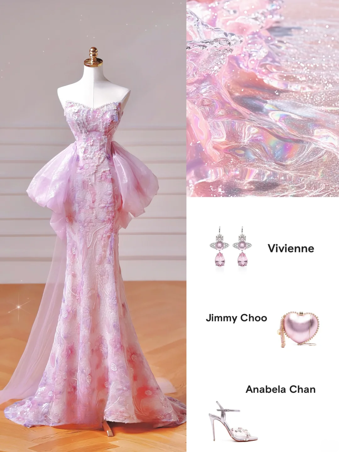 Modest Prom Dresses Aesthetic Mermaid Sweetheart Pink Floral Corset Fitted Impress Long Party Formal Gown For Teens High Schools Girls AQ027