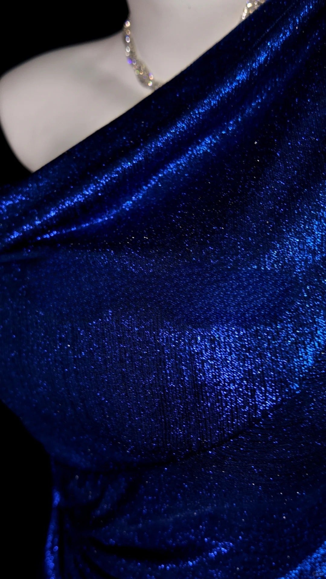 Royal Blue Prom Dress Inspo Mermaid One Shoulder Satin Modest Floor Length Formal Party Gown RB9832