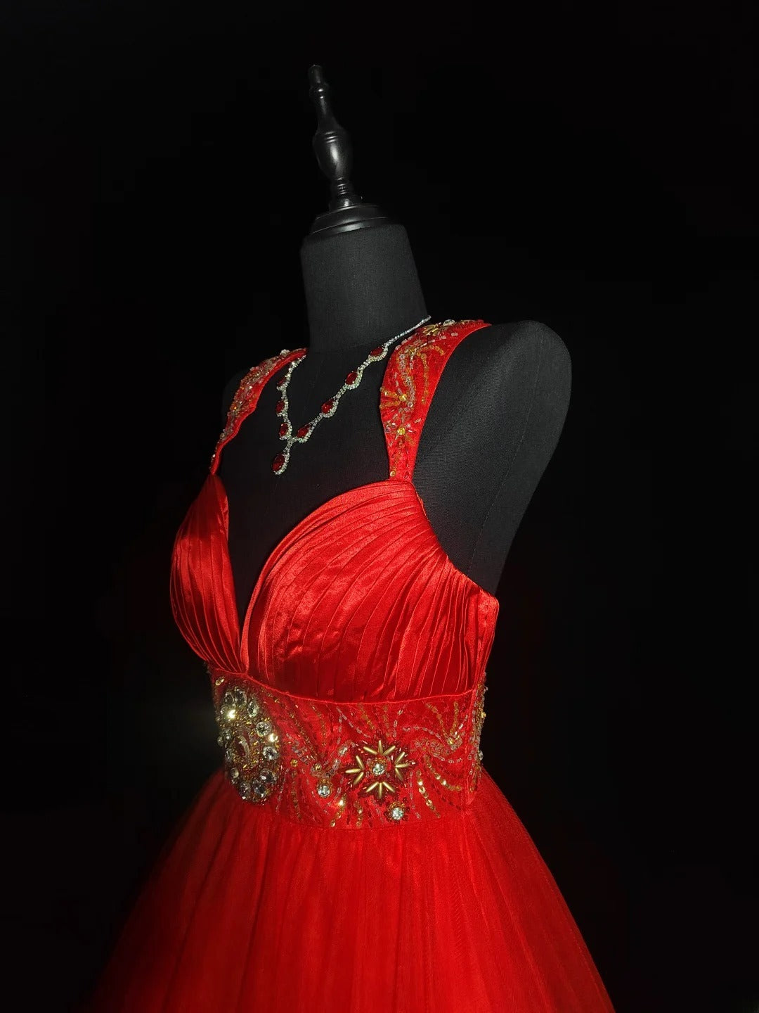 Vintage Ball Gown Sweetheart Red Tulle Hoco Gowns Short 16th Birthday Dress Homecoming Dresses Cocktail Gown AS030