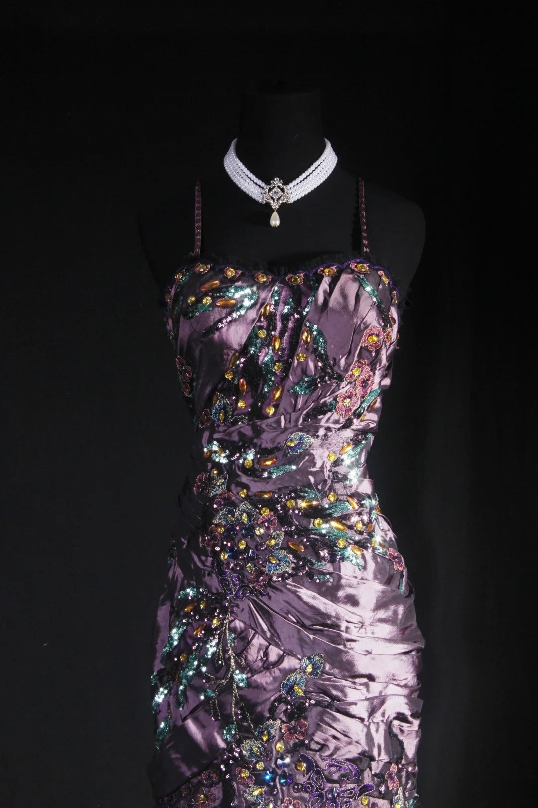 Vintage 90s Prom Dresses Women Mermaid Spaghetti Straps Dusty Grape Taffeta Long Formal Dance Evening Party Gowns AS030