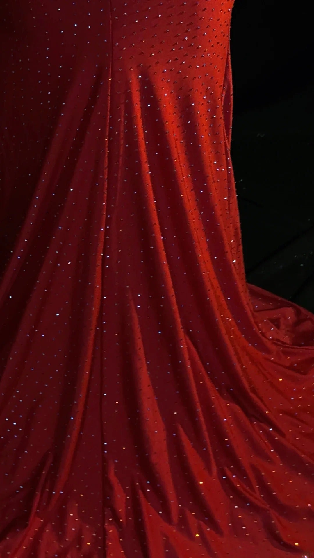 Vintage Prom Dresses Mermaid Sweetheart Red Backless Satin With Beading Crystals Long Evening Formal Outfits RB3371