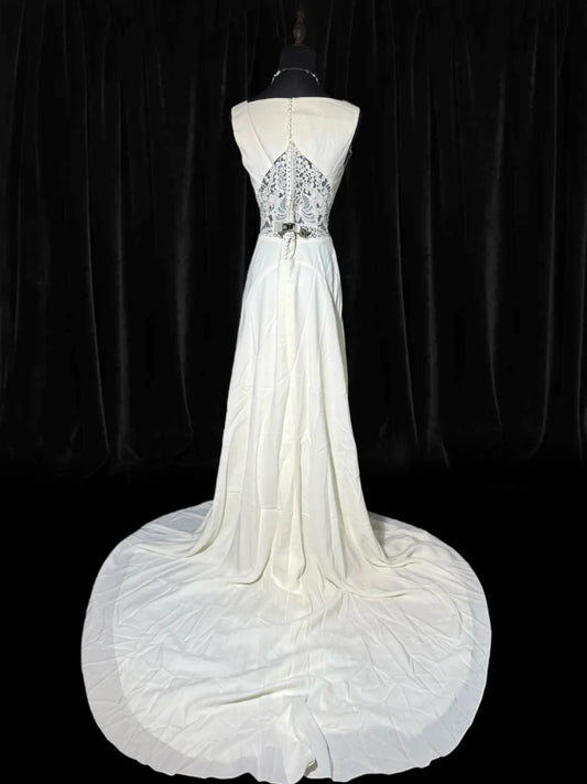 Vintage Long Wedding Gowns 90s Unique Dresses A line Sweetheart Style for Bride Satin With Lace White Petite/Plus Size Bridal Gown AS034