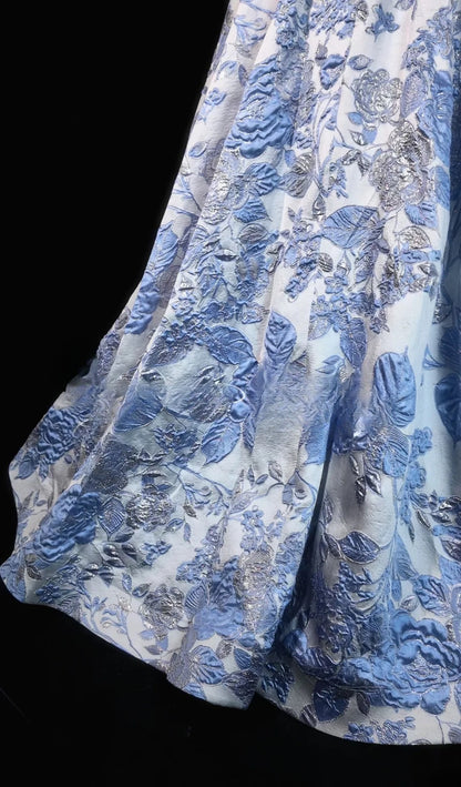 Sweet 16 Dress Blue Ball Gown Square Neck With Beading Sweet Sixteen Dress RB9836