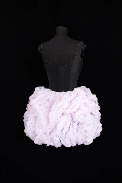Aesthetic Ball Gown Short Prom Dress Lilac Floral 16th Birthday Dress Homecoming Dresses Cocktail Outfits SA035