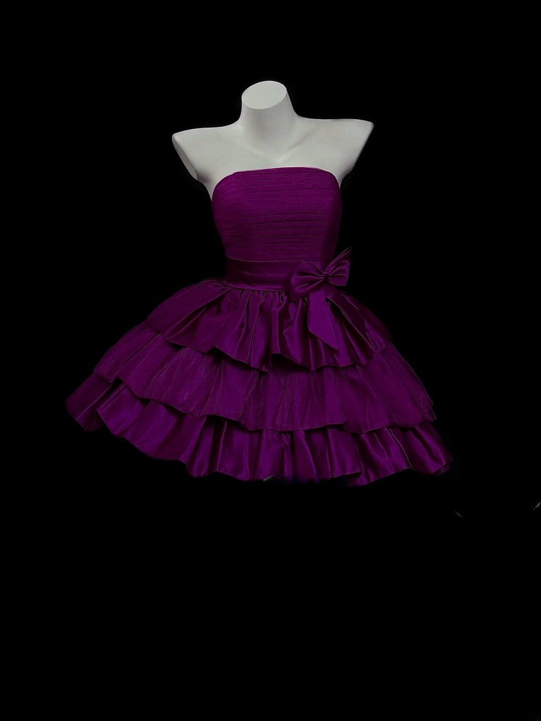 2026 Ball Gown Strapless Grape Mini Graduation Dresses Short High School For 8th Grade Senior Inspo Homecoming Gown RB3374
