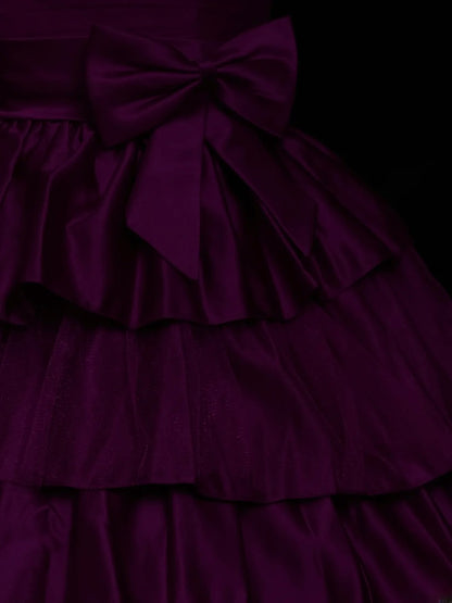 2026 Ball Gown Strapless Grape Mini Graduation Dresses Short High School For 8th Grade Senior Inspo Homecoming Gown RB3374