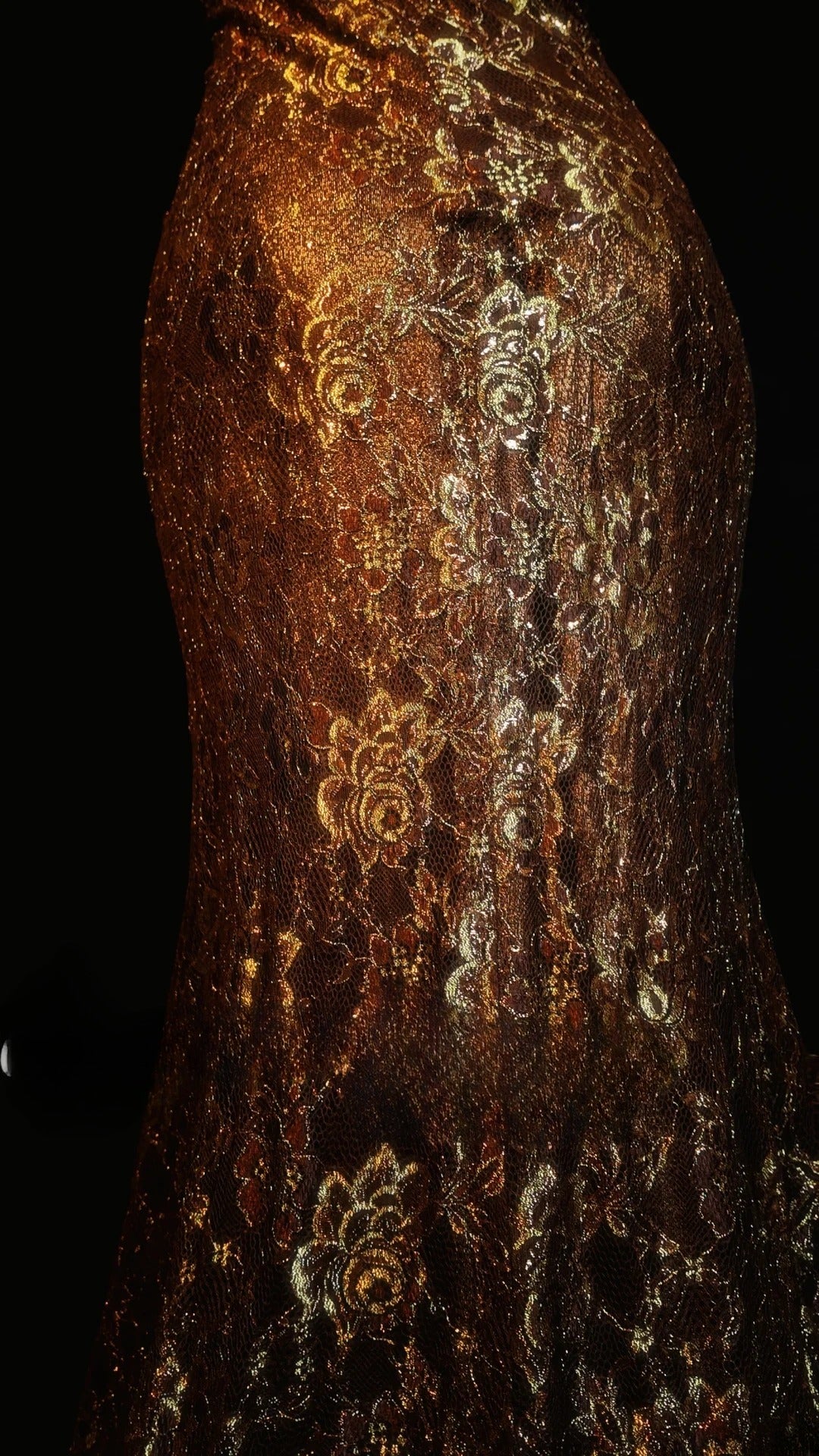 Brown Prom Dress Mermaid Lace Spaghetti Straps Modest Floor Length Formal Party Gown RB9839