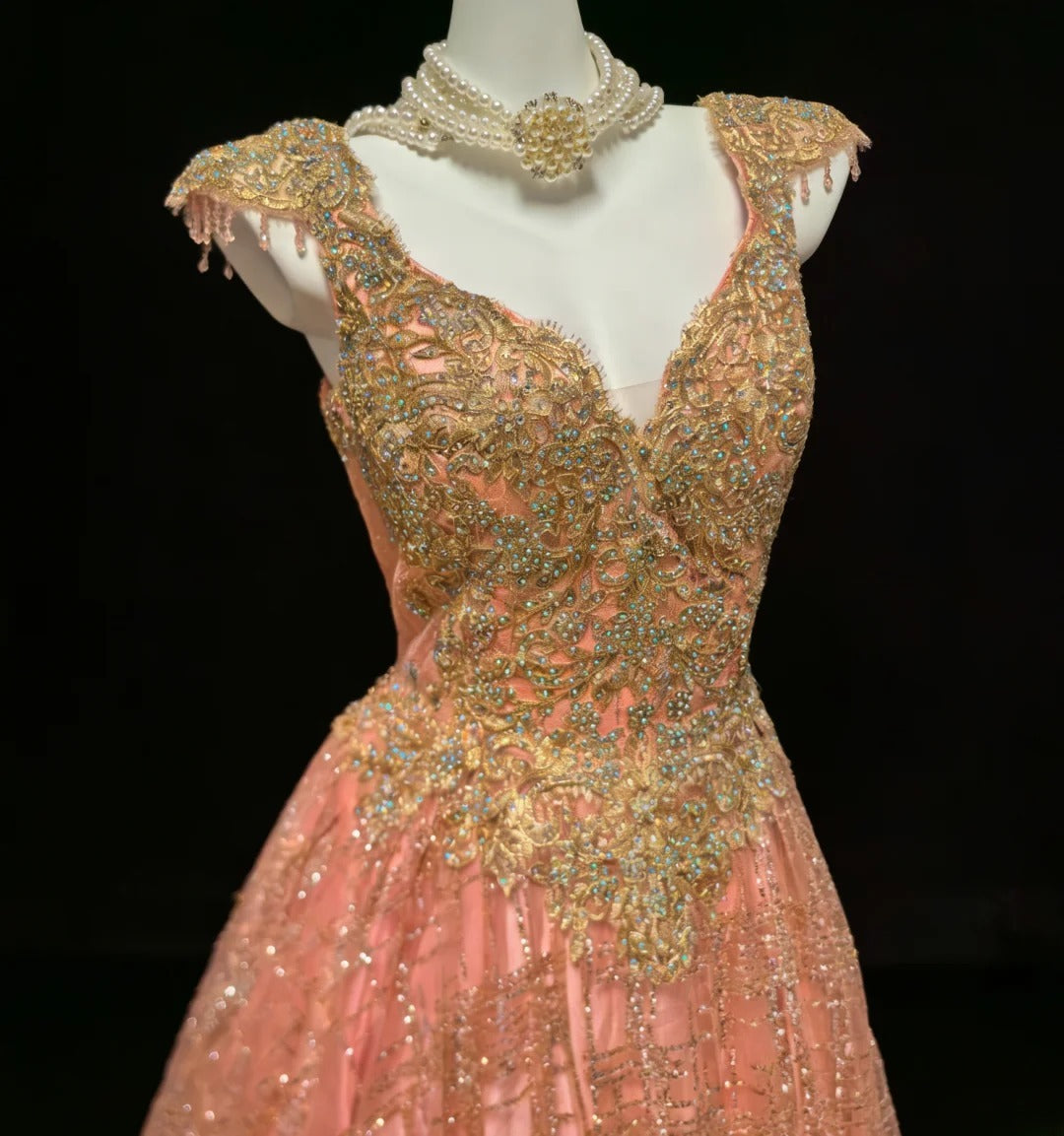 Vintage Ball Gown Sweetheart Sequin With Appliques Long Quinceanera Dresses Sweet 15 16 Birthday Outfits AS039