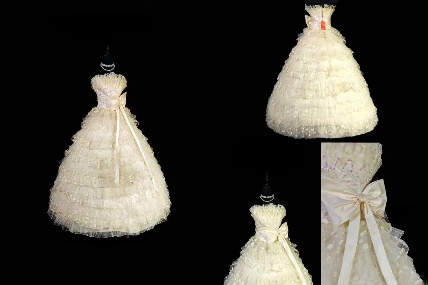 Princess Ball Gown Strapless Ivory Quinceañera Dress Moda 2000 Long 15 Quinceanera Dresses Ideas Sweet 16 Outfits RB6933