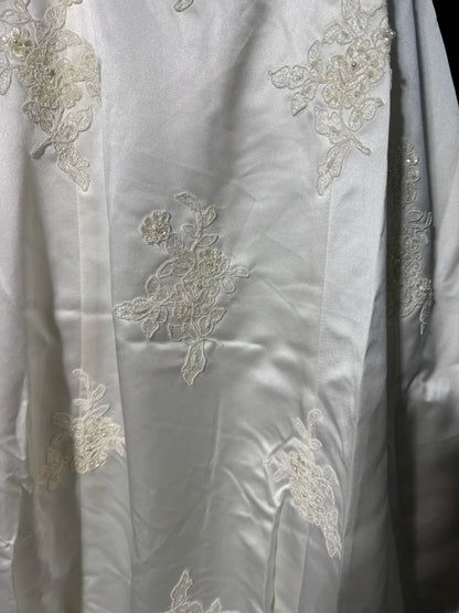 Rustic Long Wedding Gowns 70s Unique Dresses Mermaid Sweetheart Bohemian Style for Bride With Lace Corset Fitted Petite/Plus Size Bridal Gown AS043
