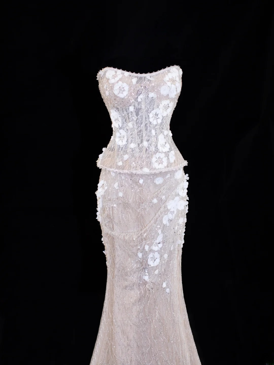 Wedding Gowns Dresses Romantic Mermaid for Bride Sweetheart With Lace Sequin White Petite/Plus Size Bridal Gown For Women SA047