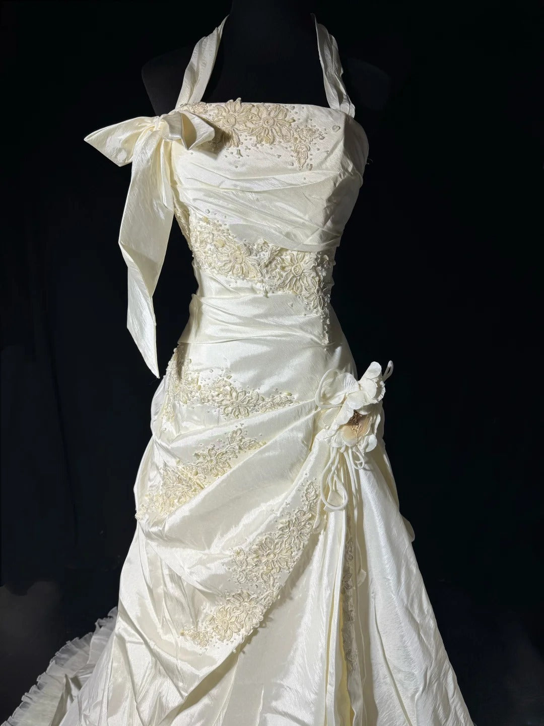 Timeless Long Wedding Gowns 70s Ideas Classy Halter Dresses Mermaid Bohemian Style for Bride With Lace Fitted Beaded Petite/Plus Size Bridal Gown AS050