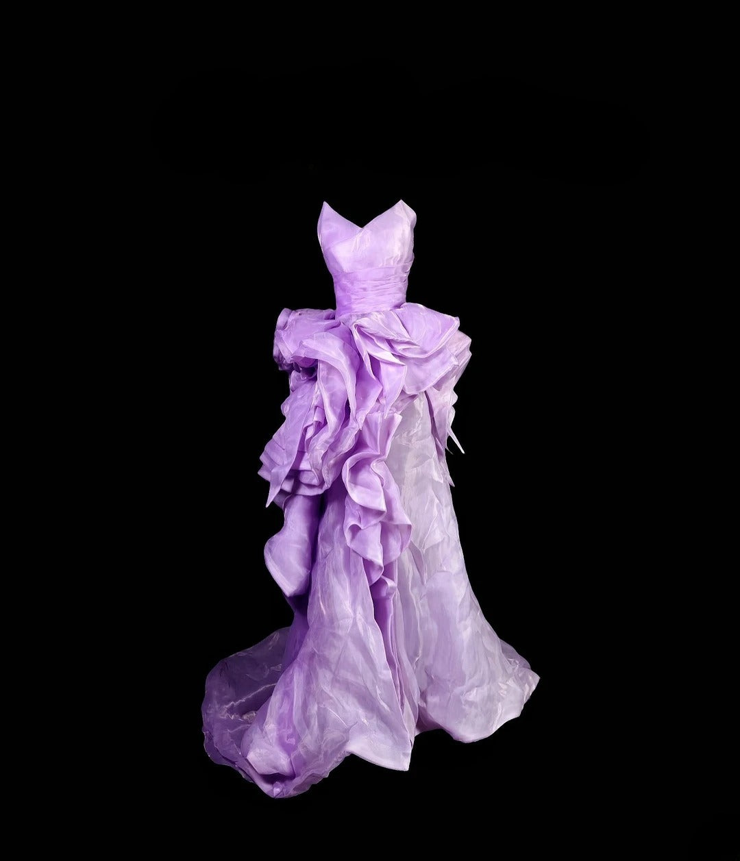 Vintage Mermaid Sweetheart Lilac Long Prom Dress With Ruffled Formal Dress Party Dresses RB6943