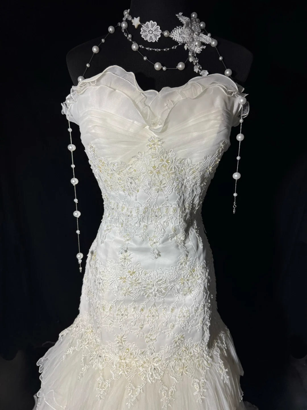 Dream Long Wedding Gowns 70s Unique Dresses Mermaid Sweetheart Bohemian Style for Bride With Lace Fitted Petite/Plus Size Bridal Dress AS051