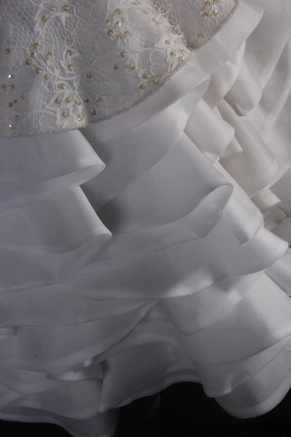 Cute Ball Gown Sweetheart White Satin With Lace Short 18th Birthday Dress Homecoming Dresses Cocktail Gown AS052