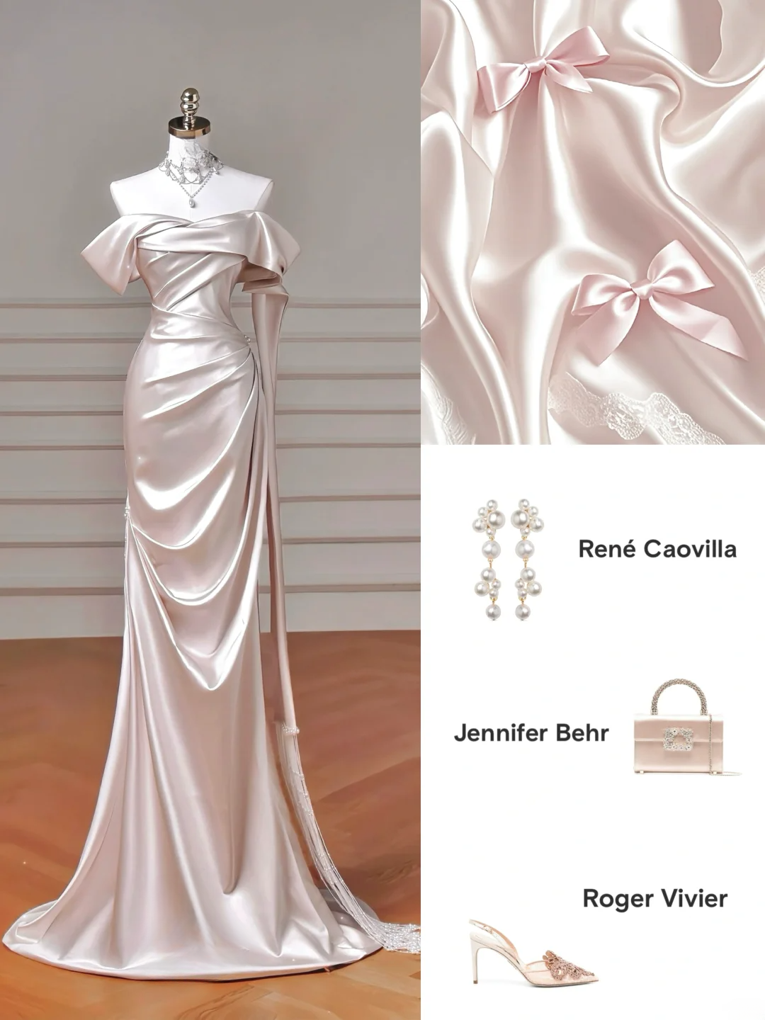 Timeless Wedding Dresses Mermaid Off The Shoulder Light Pink Satin Pleated Brides Dress Style For Brides With Corset Fitted Bridal Gowns AQ055