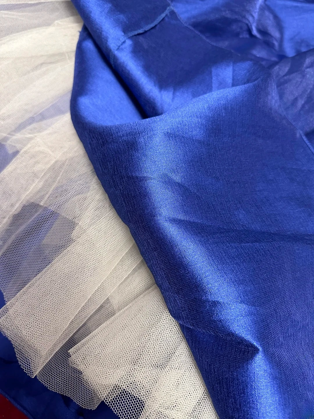 Vintage Prom Dresses A Line Scoop Royal Blue Satin With Lace Long Evening Dress Formal Outfits RB5863