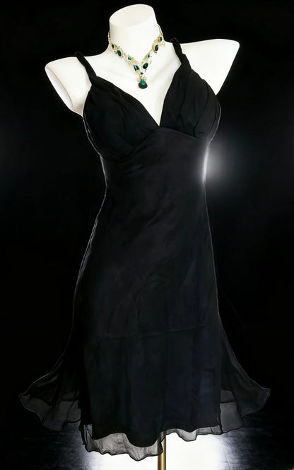 Vintage A Line Spaghetti Strap Little Black Dress Hoco Gowns Short Homecoming Dresses Hoco Gown AS058
