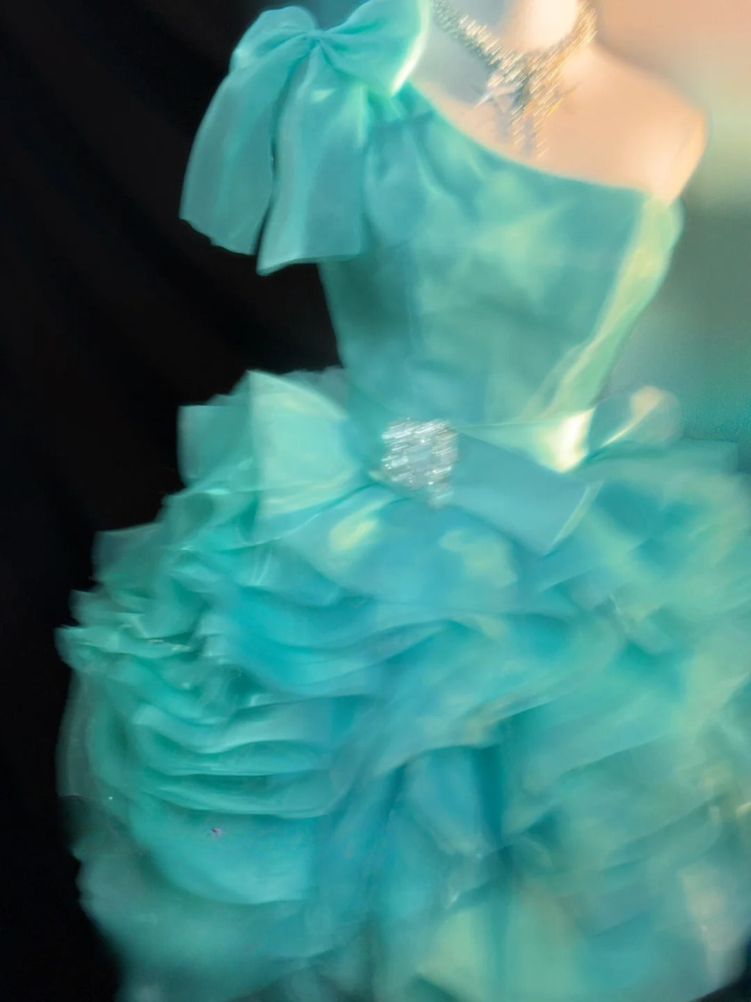 Pretty Ball Gown One Shoulder Blue Mini Graduation Dresses Short Sequin Inspo Senior Homecoming Outfits RB3461