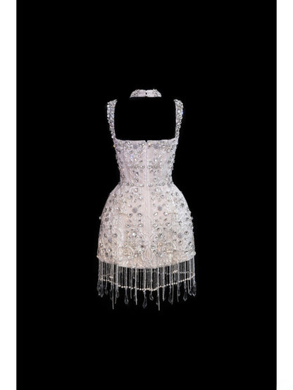 Wedding Gowns Dresses Elegant A Line Square Neck With Beadings Short Petite/Plus Size Bridal Gowns For Women SA061