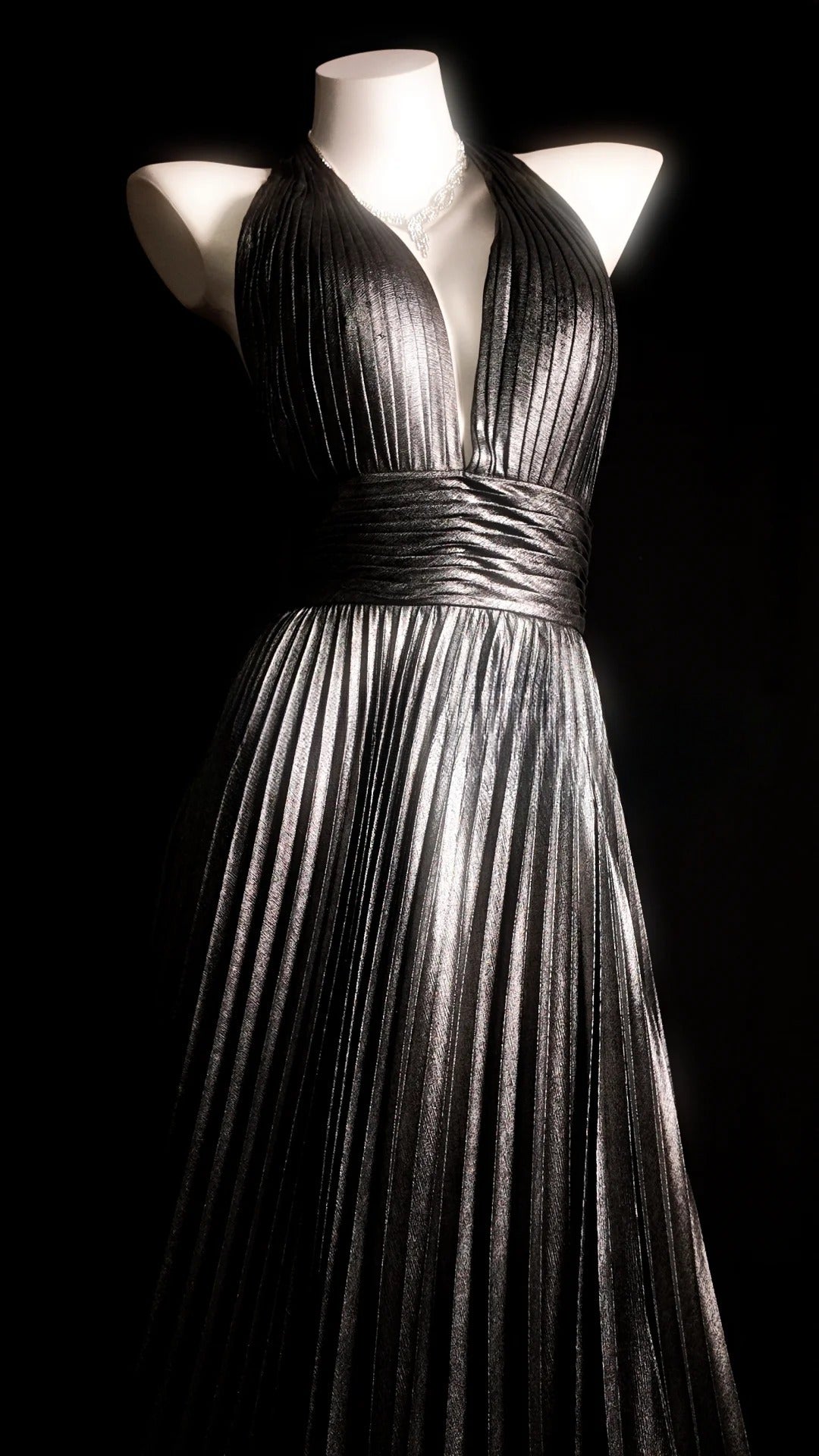 Grey Prom Dress Inspo A line Halter Backless Modest Long Formal Party Gown RB9863
