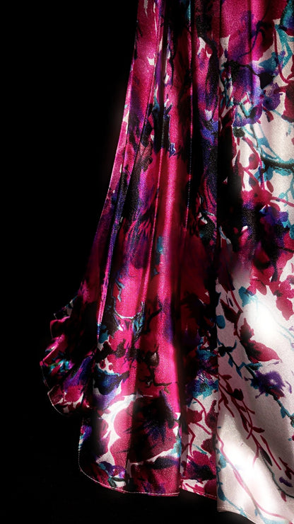 Floral Prom Dress Inspo Mermaid Strapless Satin Modest Long Formal Party Gown RB9865