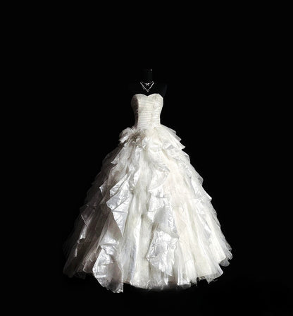 Princess Ball Gown Sweetheart White With Ruffled Long Quinceañera Dress Moda 2000 15 Quinceanera Dresses Ideas Sweet 16 Outfit RB6955