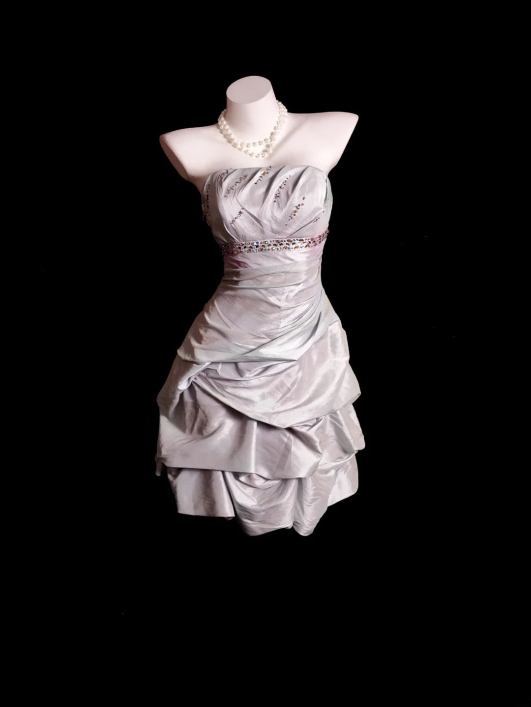 Cute Hoco Dress Sheath Strapless Taffeta Short Homecoming Party Dresses RB9876