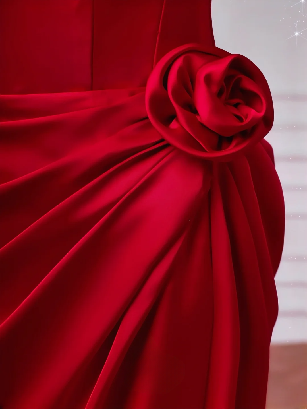Cheap Mermaid Red Strapless With Pleated Sleeveless Long Formal Fancy Prom Evening Dress Dinner Outfits Party Gowns For Teens AQ074
