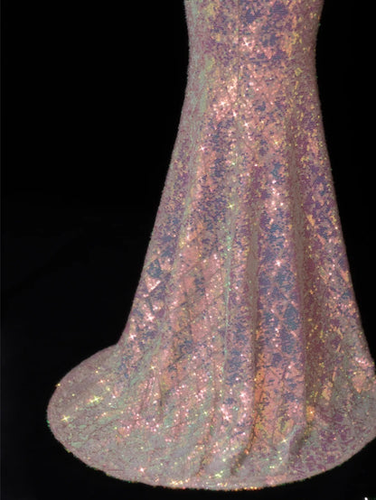 Modest Prom Dresses Aesthetic Mermaid Sweetheart Inspiration Sequin Style Impress With Pleated Long Party Formal Gown SA075