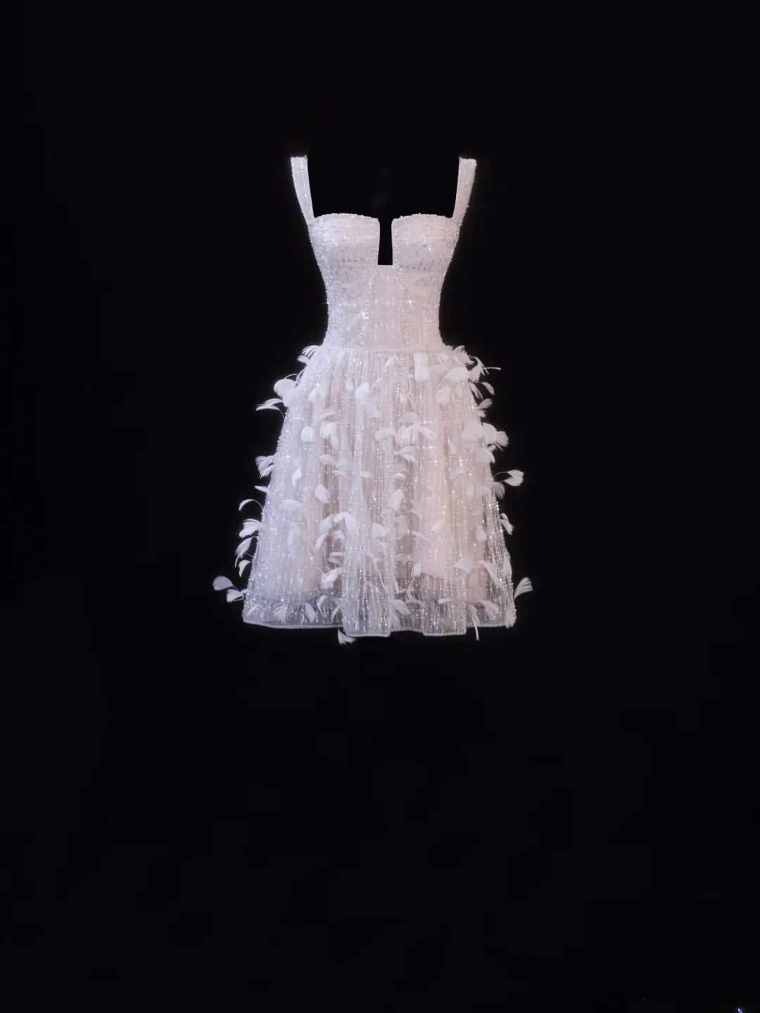 Wedding Gowns Dresses Elegant A Line Square Neck White With Beadings Short Petite/Plus Size Bridal Gowns For Women SA078