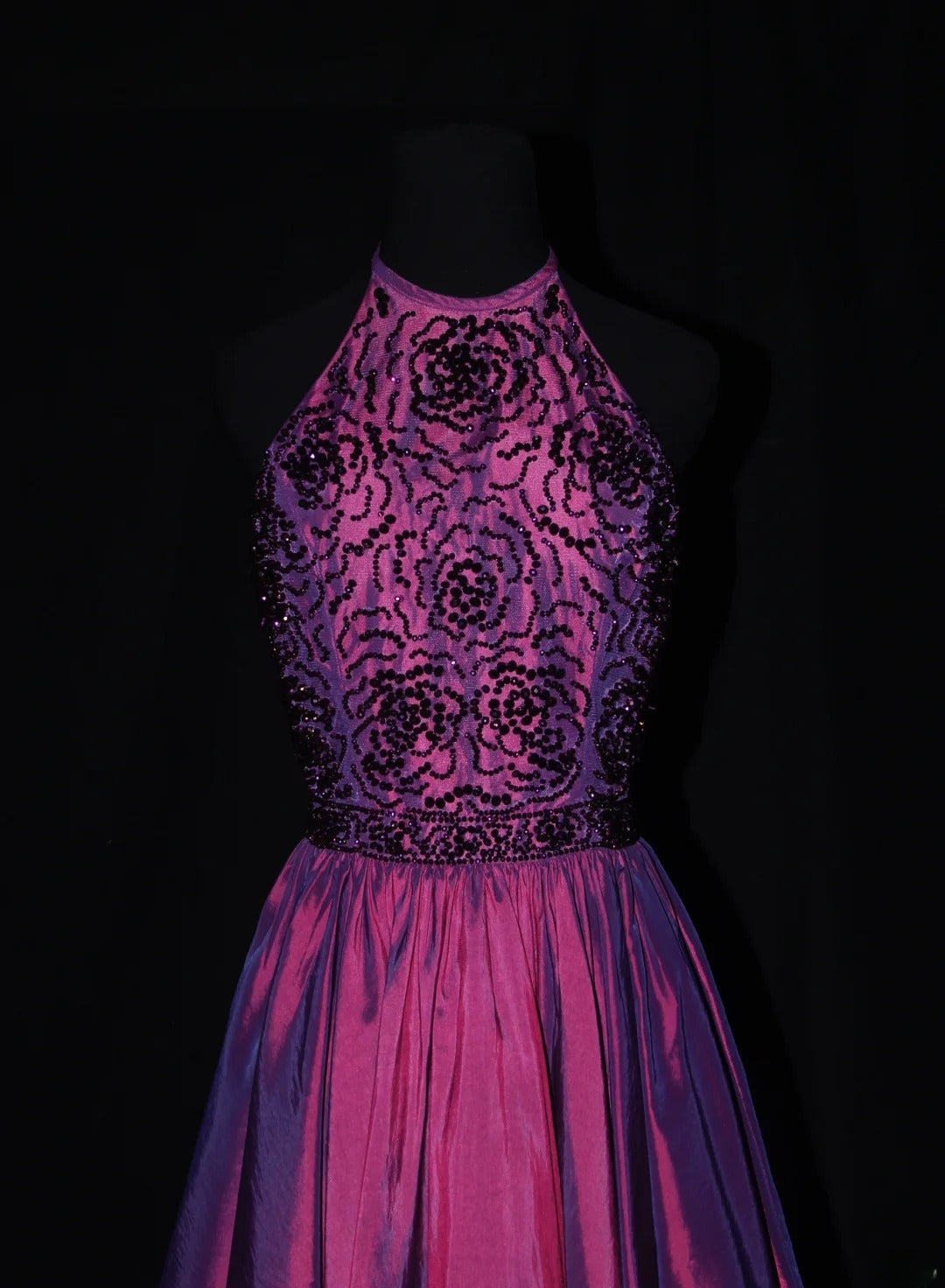 Cute Ball Gown Halter Grape Taffeta With Beads Short 18th Birthday Dress Homecoming Dresses Cocktail Gown AS079