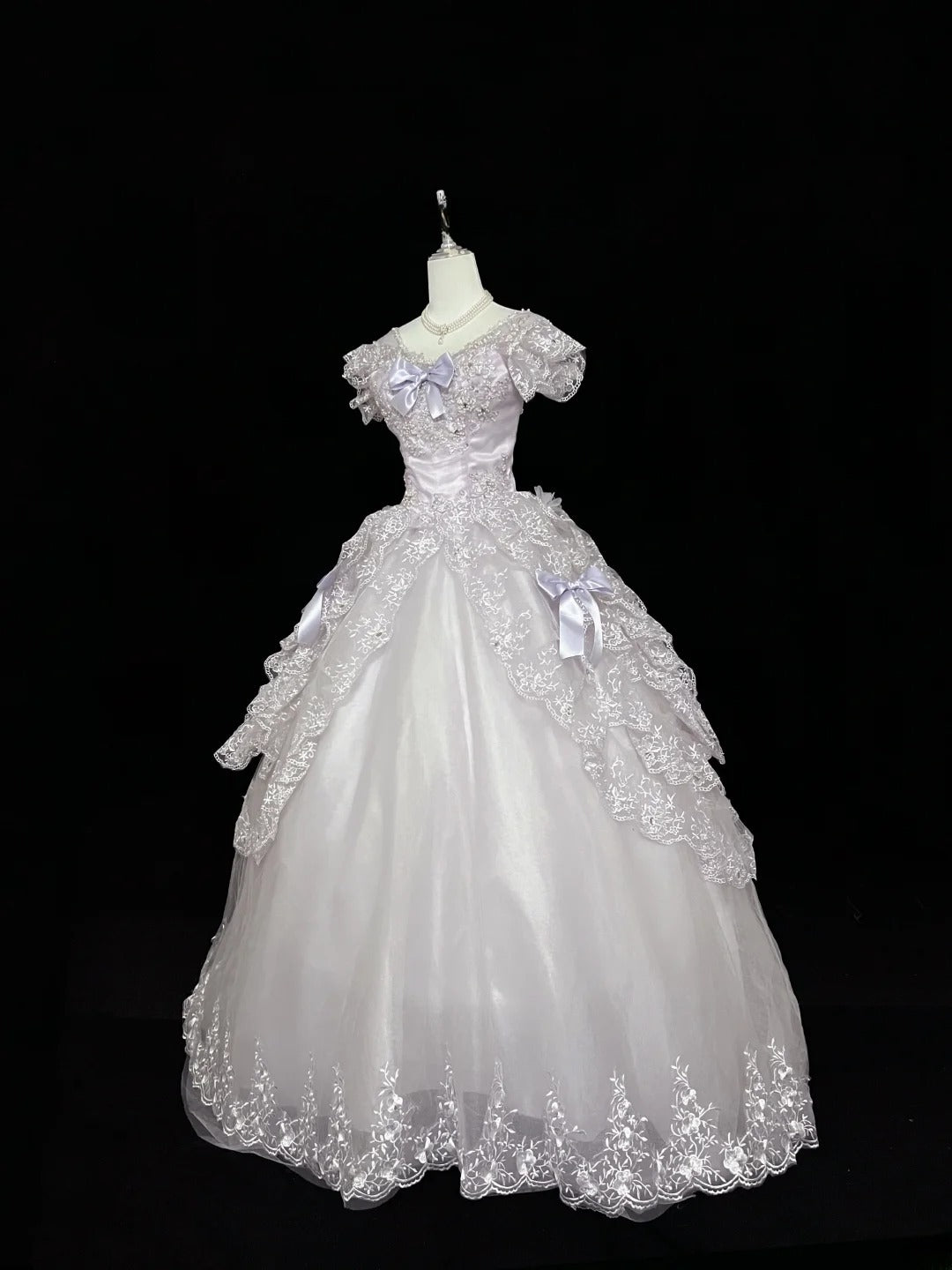 Cute Ball Gown Off The Shoulder Lilac Tulle With Bow Appliques Quince Dress Voluminous Ideas Sweet 16 Quinceanera Dresses Vestido de 15 RB7452