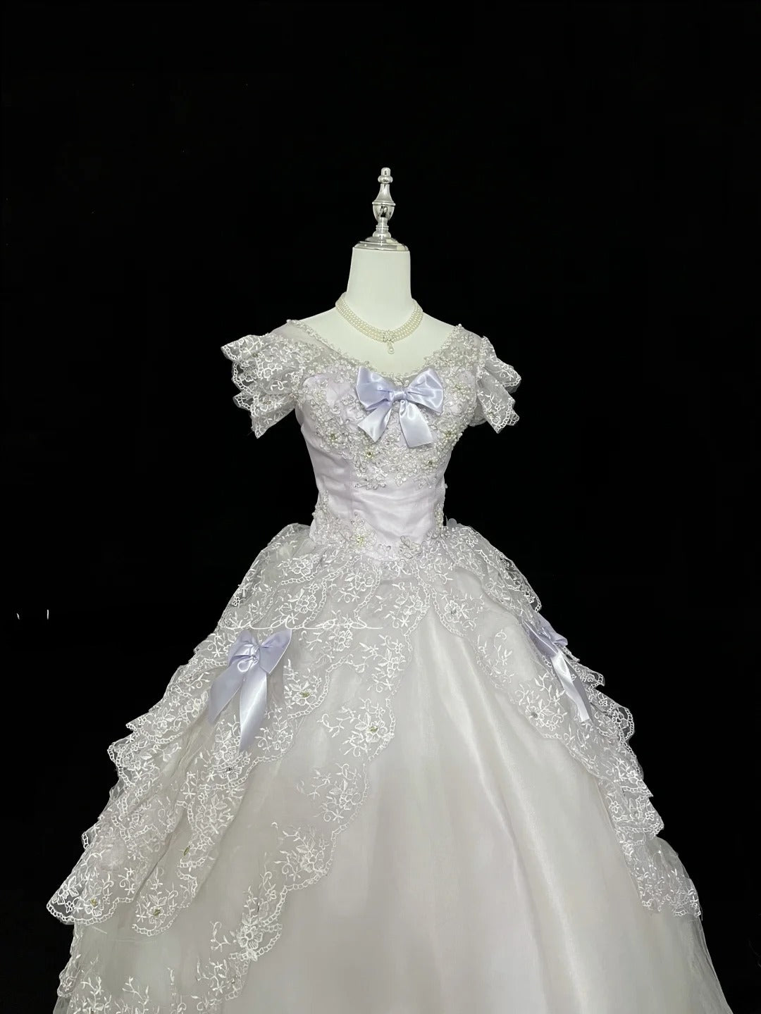 Cute Ball Gown Off The Shoulder Lilac Tulle With Bow Appliques Quince Dress Voluminous Ideas Sweet 16 Quinceanera Dresses Vestido de 15 RB7452
