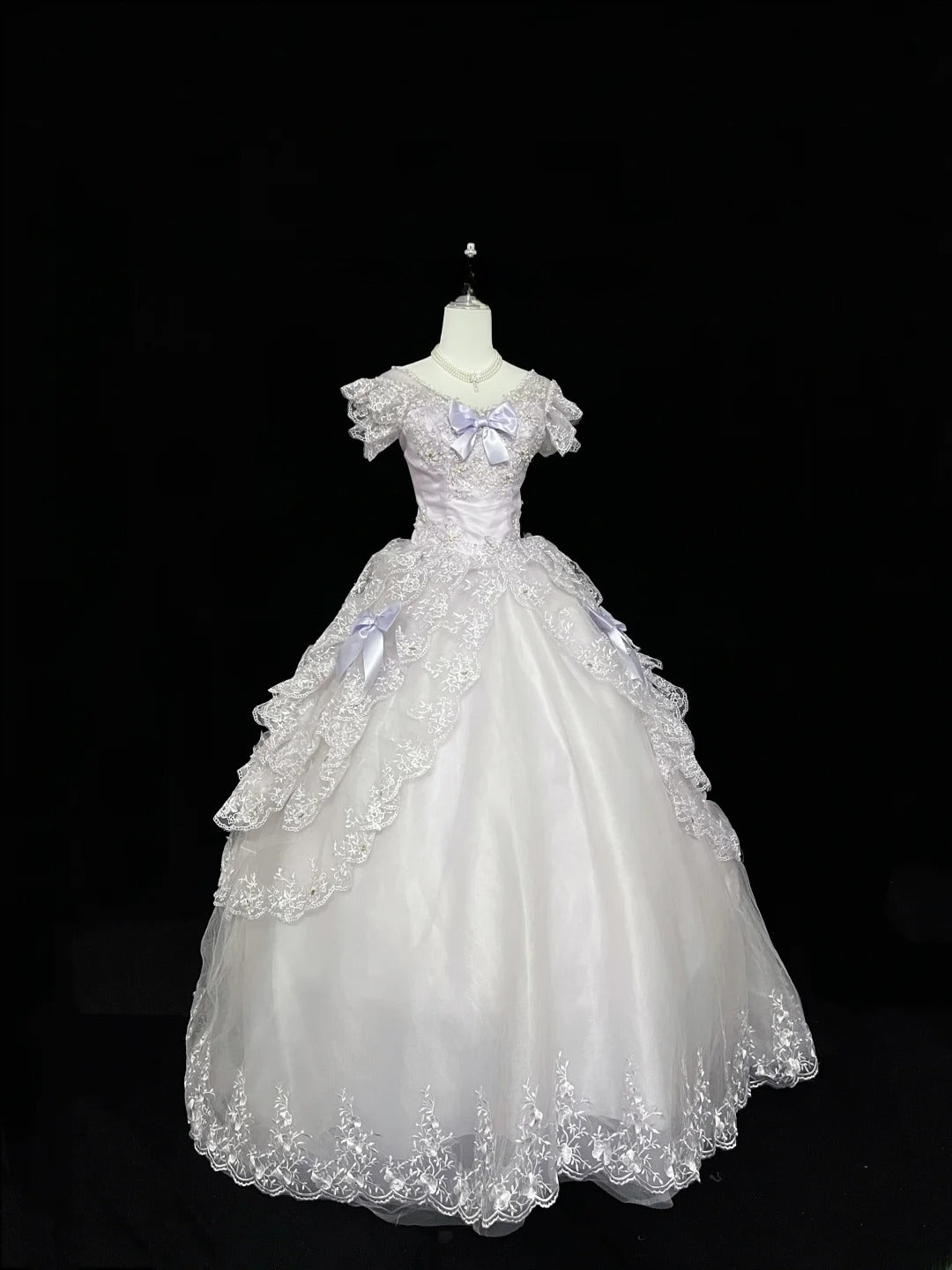 Cute Ball Gown Off The Shoulder Lilac Tulle With Bow Appliques Quince Dress Voluminous Ideas Sweet 16 Quinceanera Dresses Vestido de 15 RB7452