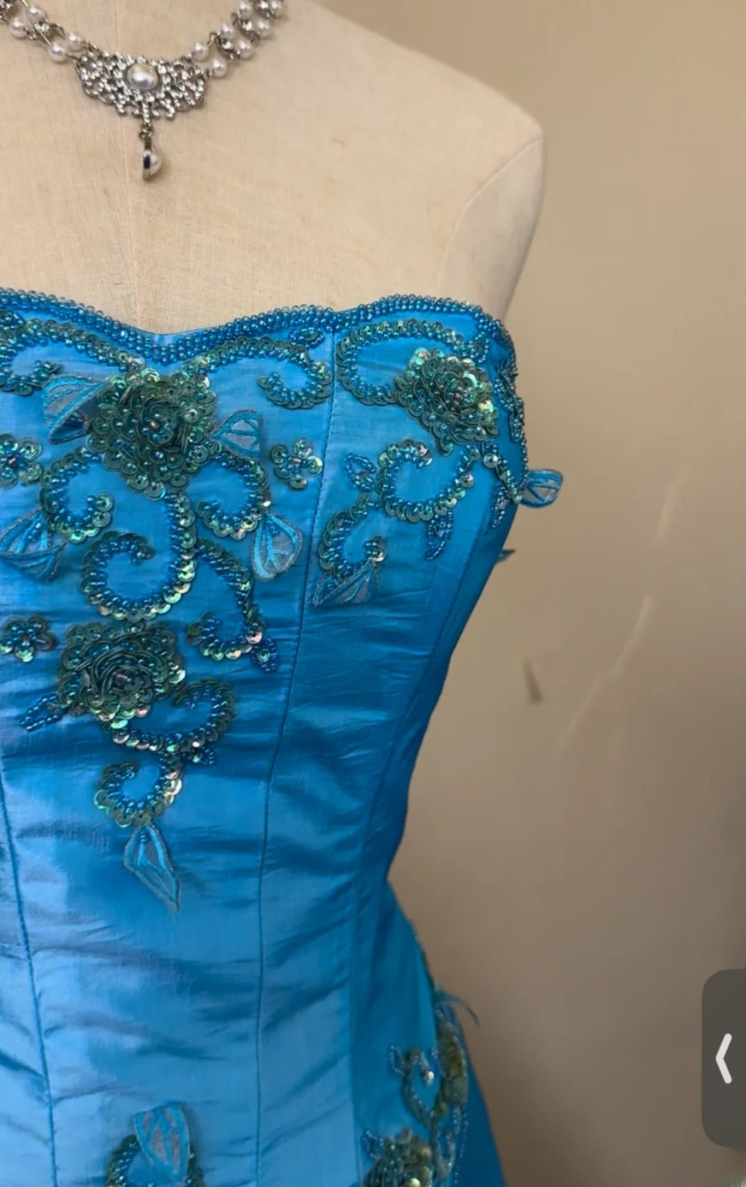 Princess Ball Gown Strapless Blue Sleeveless With Beading Long Quinceanera Dress vestido de 15 de cenicienta RB3477