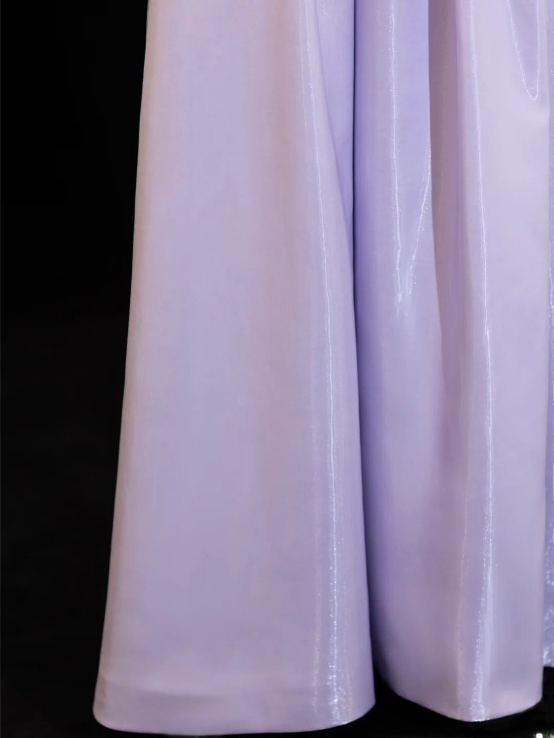 Modest Prom Dresses Aesthetic A Line Off The Shoulder Lilac Inspiration Flowers Style Impress With Sleeves Long Party Formal Gown SA089