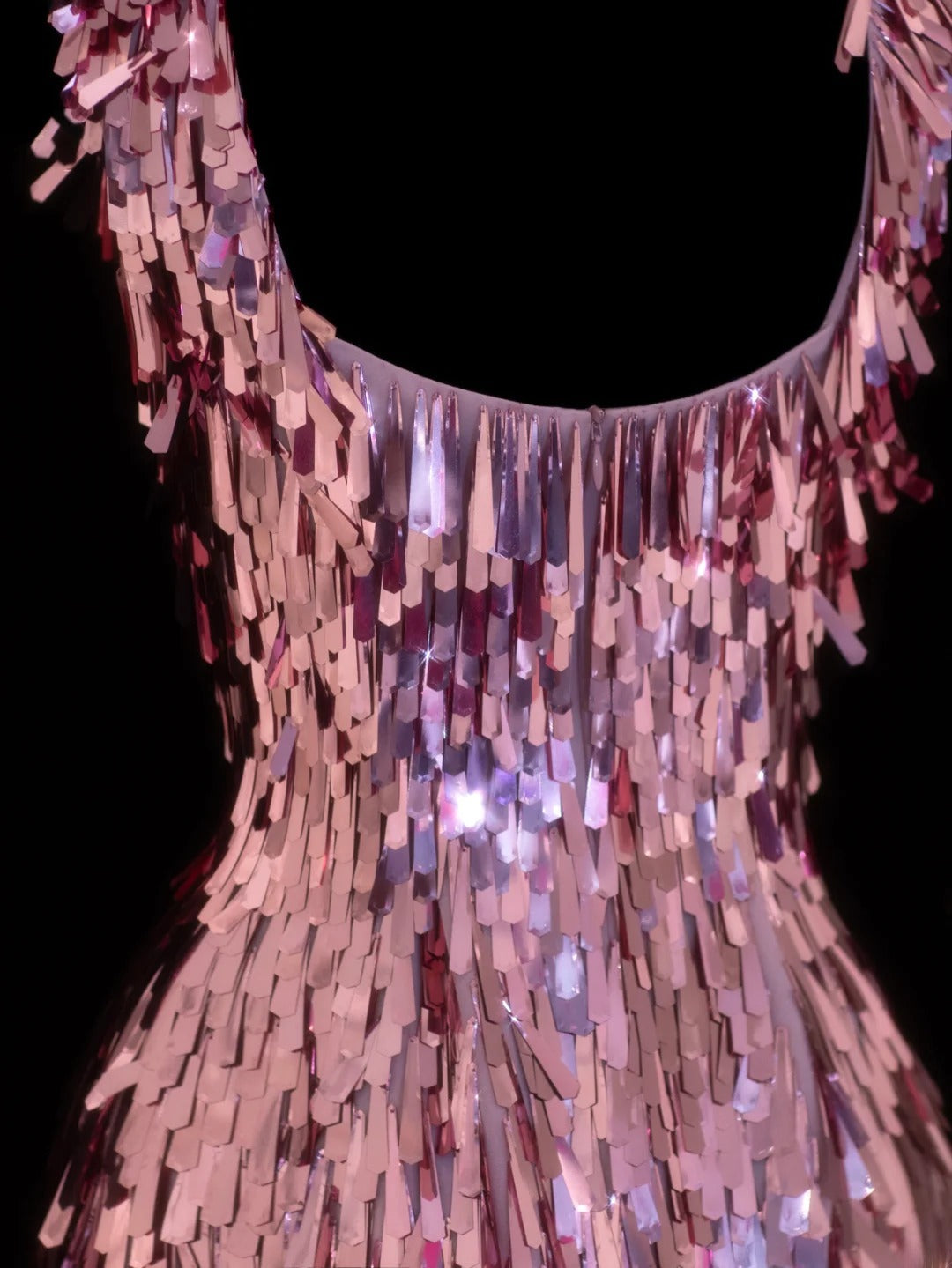 Aesthetic Sheath Square Neck Short Prom Dress Pink Sequins 16th Birthday Dress Homecoming Dresses Cocktail Gown SA090