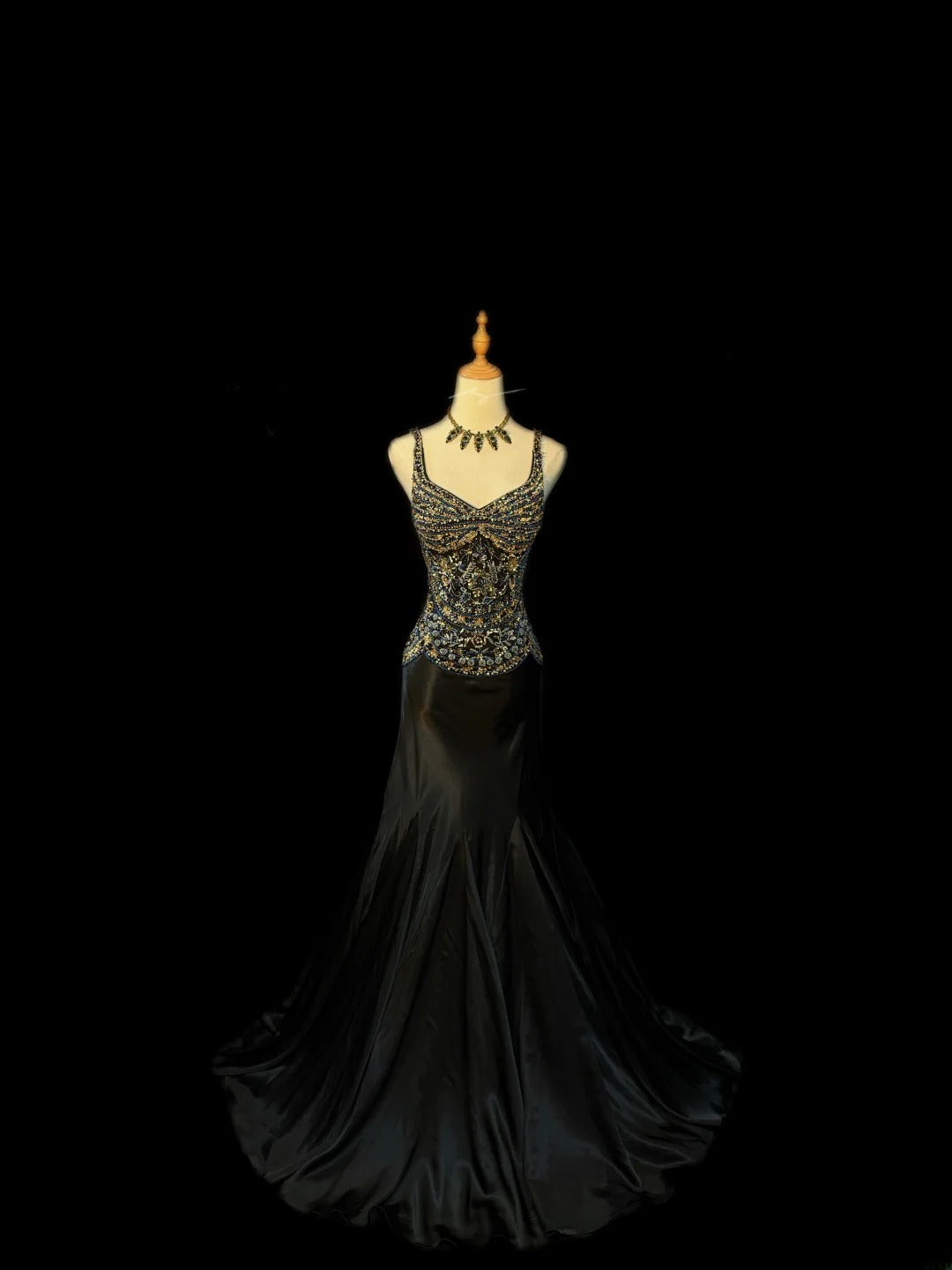 vintage black tie dresses Prom Mermaid Spaghetti Strap Dress Sleeveles – RubyFashionDress smarttag_collection_filter:Blue Dresses Vince Petal Blur Satin Below The Knee Length CAMO Colors:TruTim MC2 BLUE