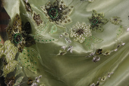 Vintage A line Spaghetti Strap Sage Green Tulle Tea Length Party Dress With Beads 1950s Retro Classy Birthday Dinner Prom Dresses AS093