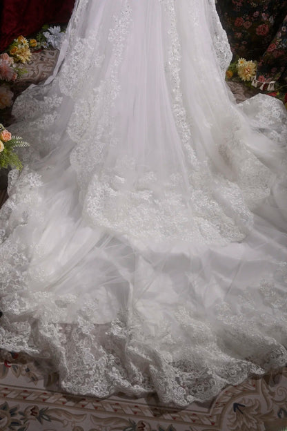 Vintage Mermaid Sweetheart 1950s White Tulle With Tiered Long Autumn Brides Gown Bridal Dress Wedding Dresses RB8116