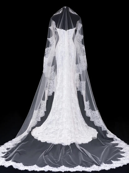 Timeless Wedding Gowns Dresses Romantic Mermaid Sweetheart for Bride Lace White Petite/Plus Size Bridal Gown For Women SA101